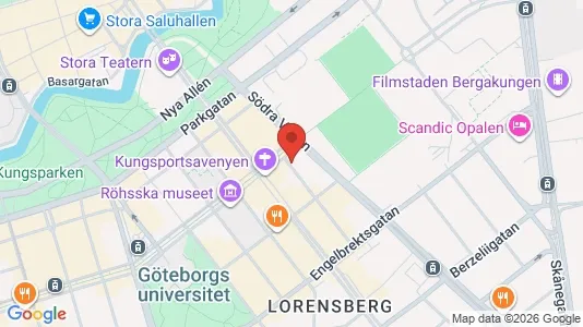 Apartments for rent i Gothenburg City Centre - kort over placeringen