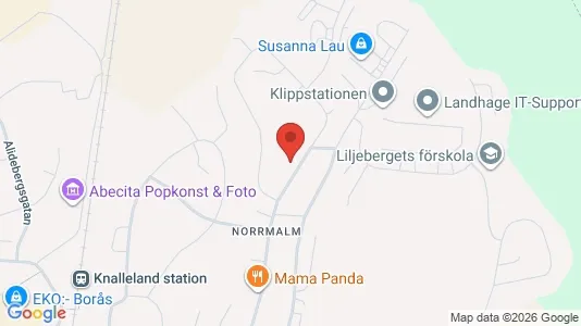 Apartments for rent i Borås - kort over placeringen