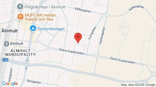 Apartments for rent i Älmhult - kort over placeringen