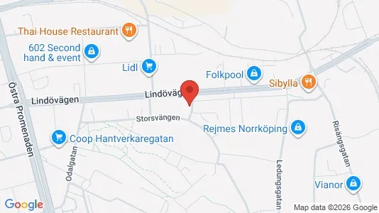Apartments for rent i Norrköping - kort over placeringen