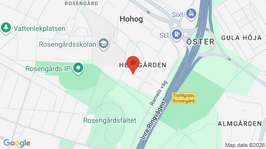 Apartments for rent i Rosengård - kort over placeringen
