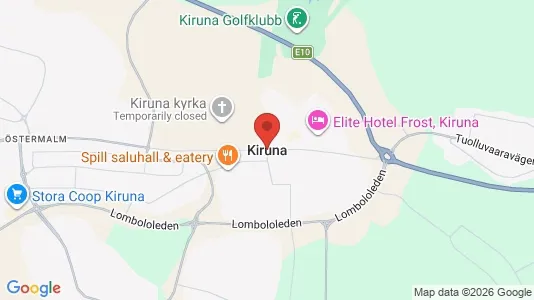 Apartments for rent i Kiruna - kort over placeringen