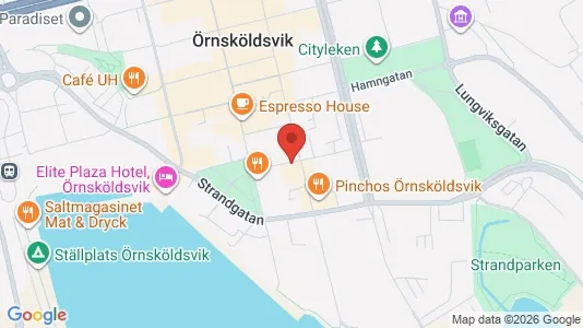 Apartments for rent i Örnsköldsvik - kort over placeringen