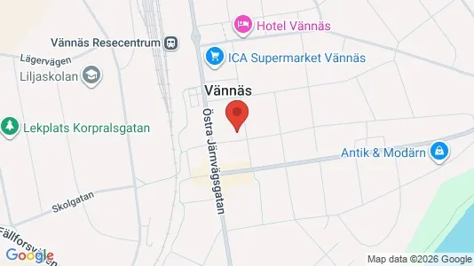 Apartments for rent i Vännäs - kort over placeringen