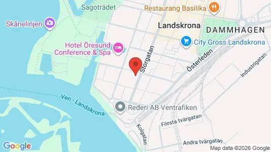 Apartments for rent i Landskrona - kort over placeringen
