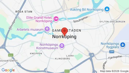 Houses for rent i Norrköping - kort over placeringen