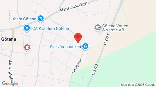 Apartments for rent i Götene - kort over placeringen