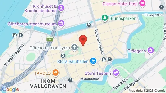 Apartments for rent i Gothenburg City Centre - kort over placeringen