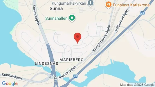 Apartments for rent i Karlskrona - kort over placeringen