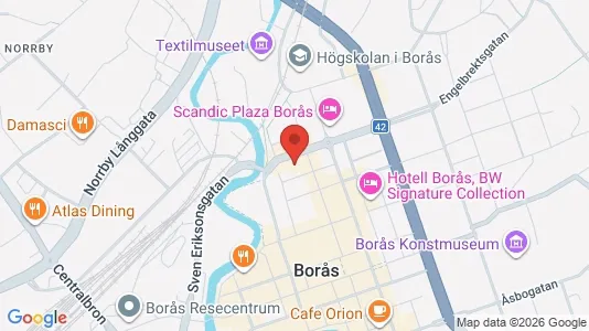 Apartments for rent i Borås - kort over placeringen