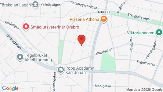 Apartments for rent i Örebro - kort over placeringen