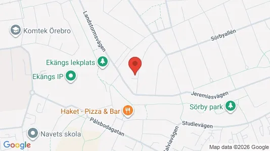 Apartments for rent i Örebro - kort over placeringen