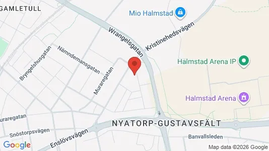 Apartments for rent i Halmstad - kort over placeringen