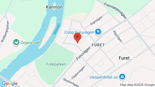 Apartments for rent i Halmstad - kort over placeringen