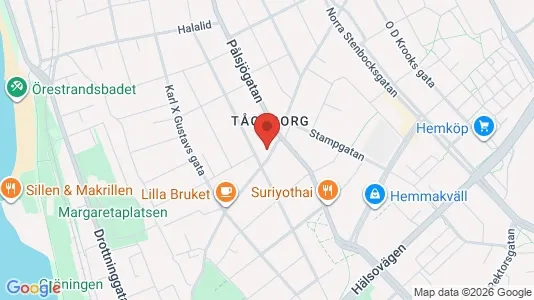 Apartments for rent i Helsingborg - kort over placeringen