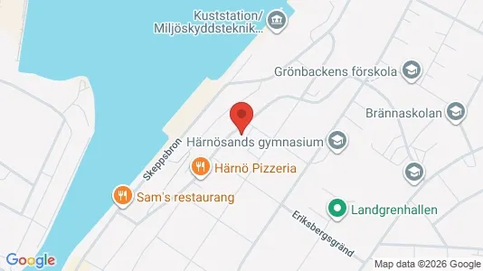 Apartments for rent i Härnösand - kort over placeringen