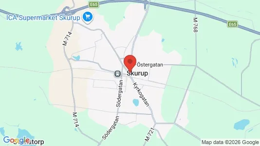 Apartments for rent i Skurup - kort over placeringen