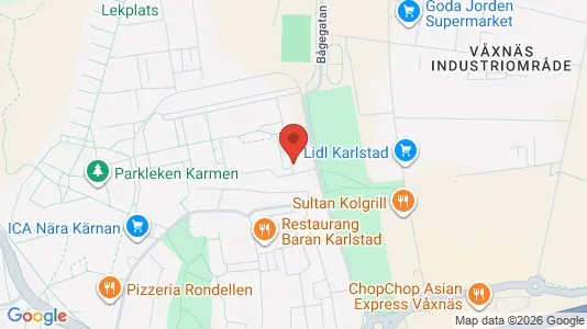 Apartments for rent i Karlstad - kort over placeringen