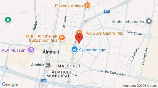 Apartments for rent i Älmhult - kort over placeringen
