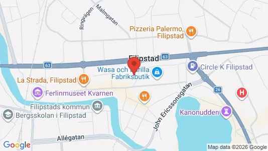 Apartments for rent i Filipstad - kort over placeringen