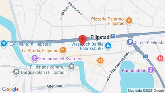 Apartments for rent i Filipstad - kort over placeringen