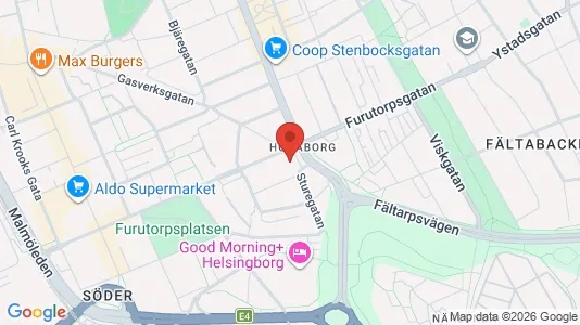 Apartments for rent i Helsingborg - kort over placeringen