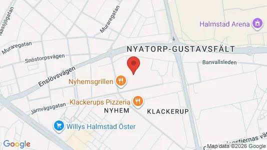 Apartments for rent i Halmstad - kort over placeringen