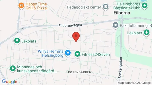 Apartments for rent i Helsingborg - kort over placeringen