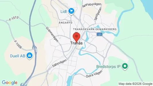Apartments for rent i Tranås - kort over placeringen
