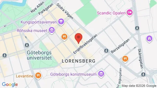 Apartments for rent i Gothenburg City Centre - kort over placeringen