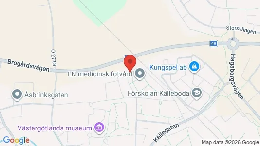 Apartments for rent i Skara - kort over placeringen
