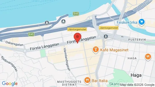 Apartments for rent i Gothenburg City Centre - kort over placeringen