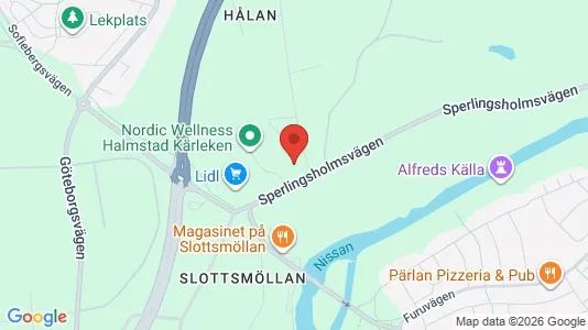 Apartments for rent i Halmstad - kort over placeringen