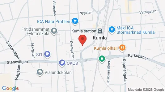 Apartments for rent i Kumla - kort over placeringen