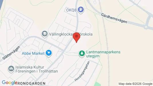 Apartments for rent i Trollhättan - kort over placeringen