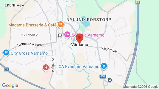 Apartments for rent i Värnamo - kort over placeringen