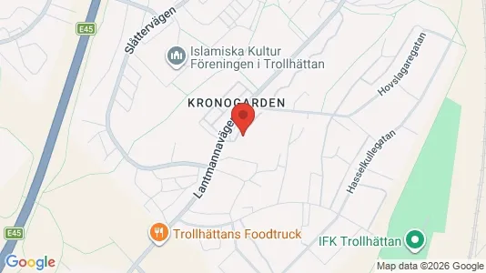 Apartments for rent i Trollhättan - kort over placeringen