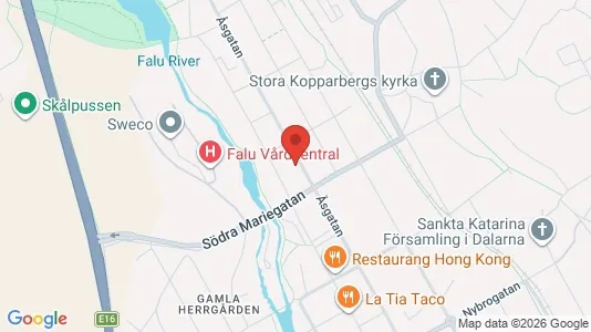 Apartments for rent i Falun - kort over placeringen