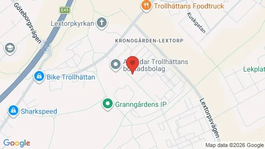 Apartments for rent i Trollhättan - kort over placeringen
