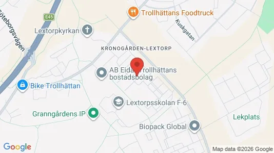 Apartments for rent i Trollhättan - kort over placeringen