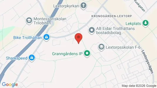 Apartments for rent i Trollhättan - kort over placeringen