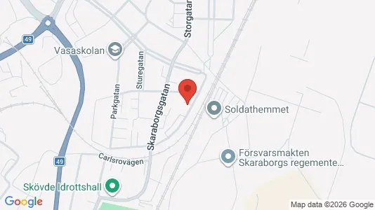 Apartments for rent i Skövde - kort over placeringen
