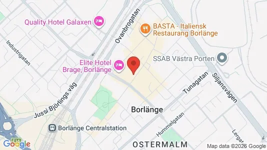 Apartments for rent i Borlänge - kort over placeringen