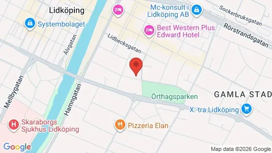 Apartments for rent i Lidköping - kort over placeringen