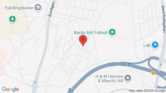 Apartments for rent i Borås - kort over placeringen