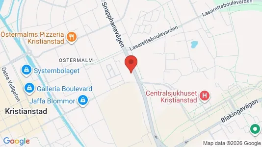 Apartments for rent i Kristianstad - kort over placeringen