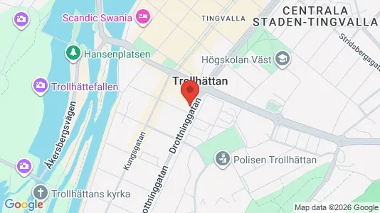 Apartments for rent i Trollhättan - kort over placeringen