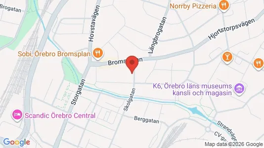 Apartments for rent i Örebro - kort over placeringen