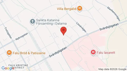 Apartments for rent i Falun - kort over placeringen