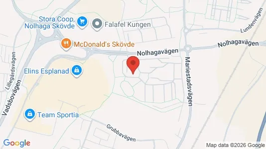 Apartments for rent i Skövde - kort over placeringen